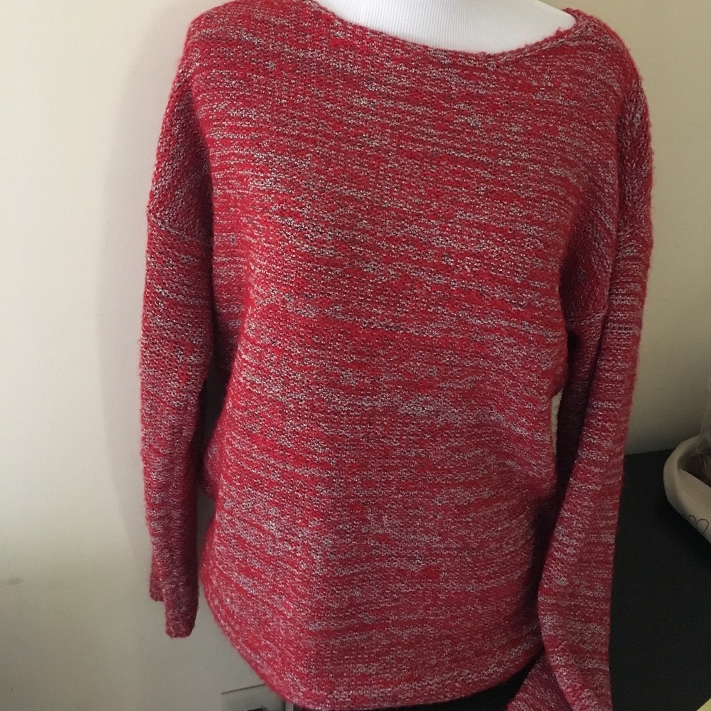 Antonio Melani red and gold sweater